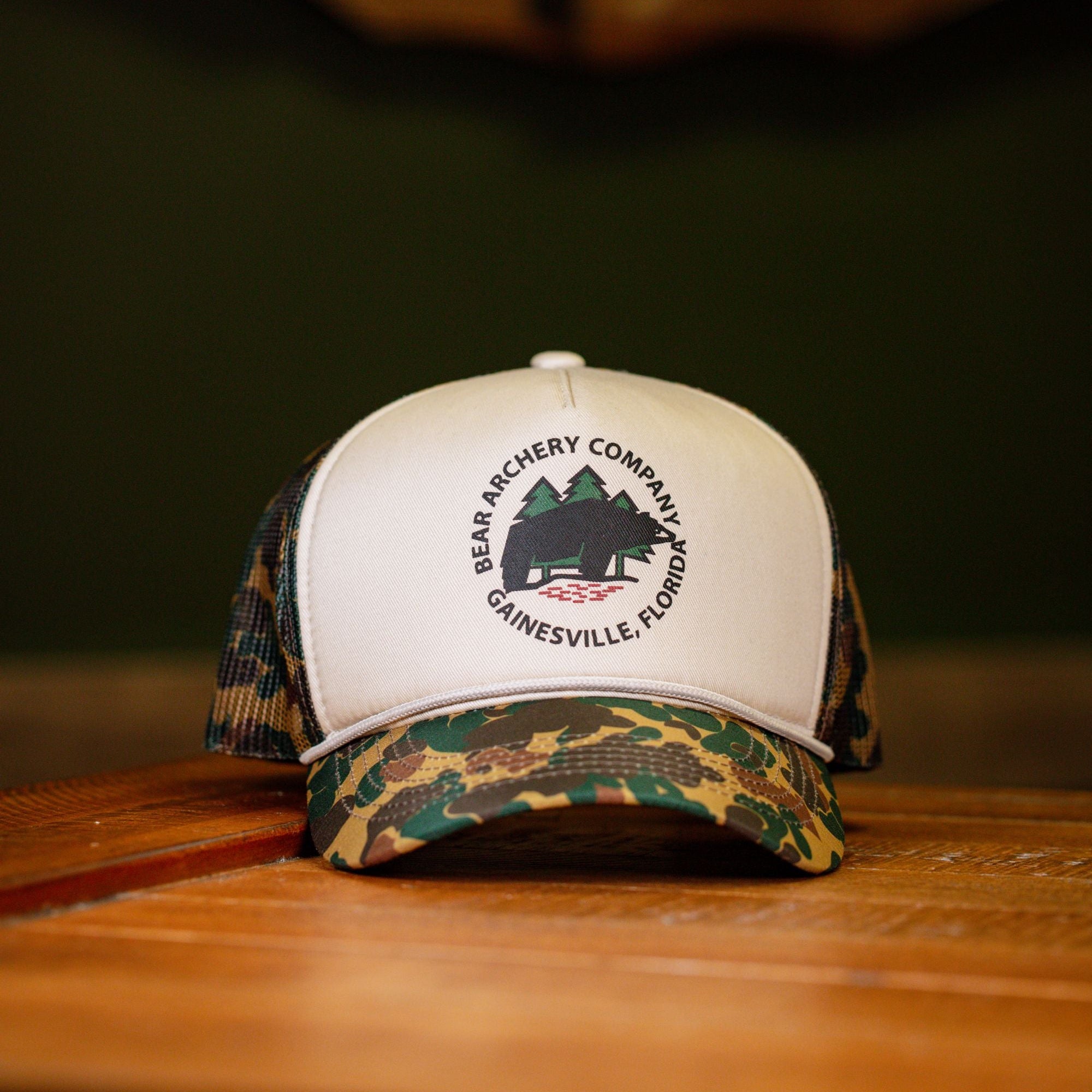 Bear Archery Camo Traditional Logo Hat