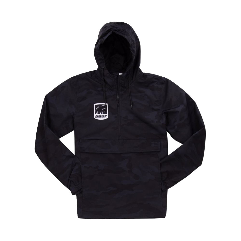 Black Camo Anorak Jacket