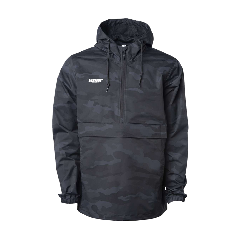 Black Camo Horizontal Logo Anorak Jacket