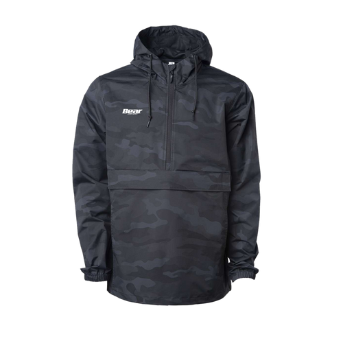 Black Camo Horizontal Logo Anorak Jacket