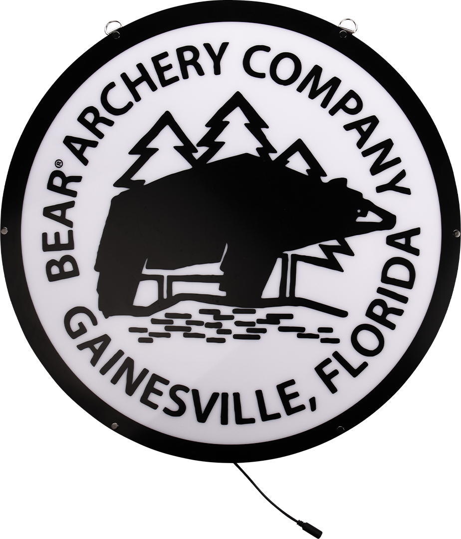 Bear Archery Traditional Logo LED Sign